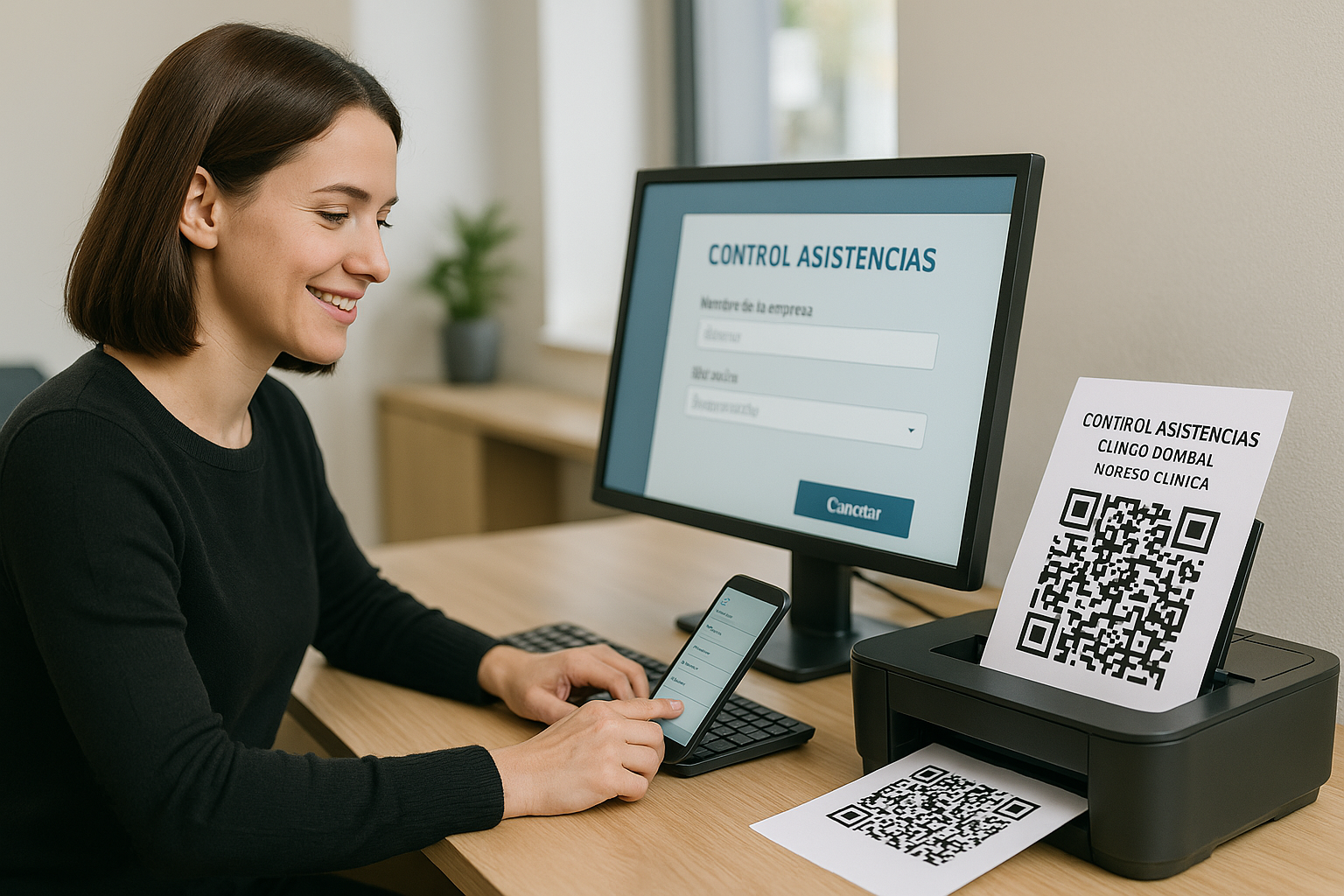 Código QR para marcación de asistencia